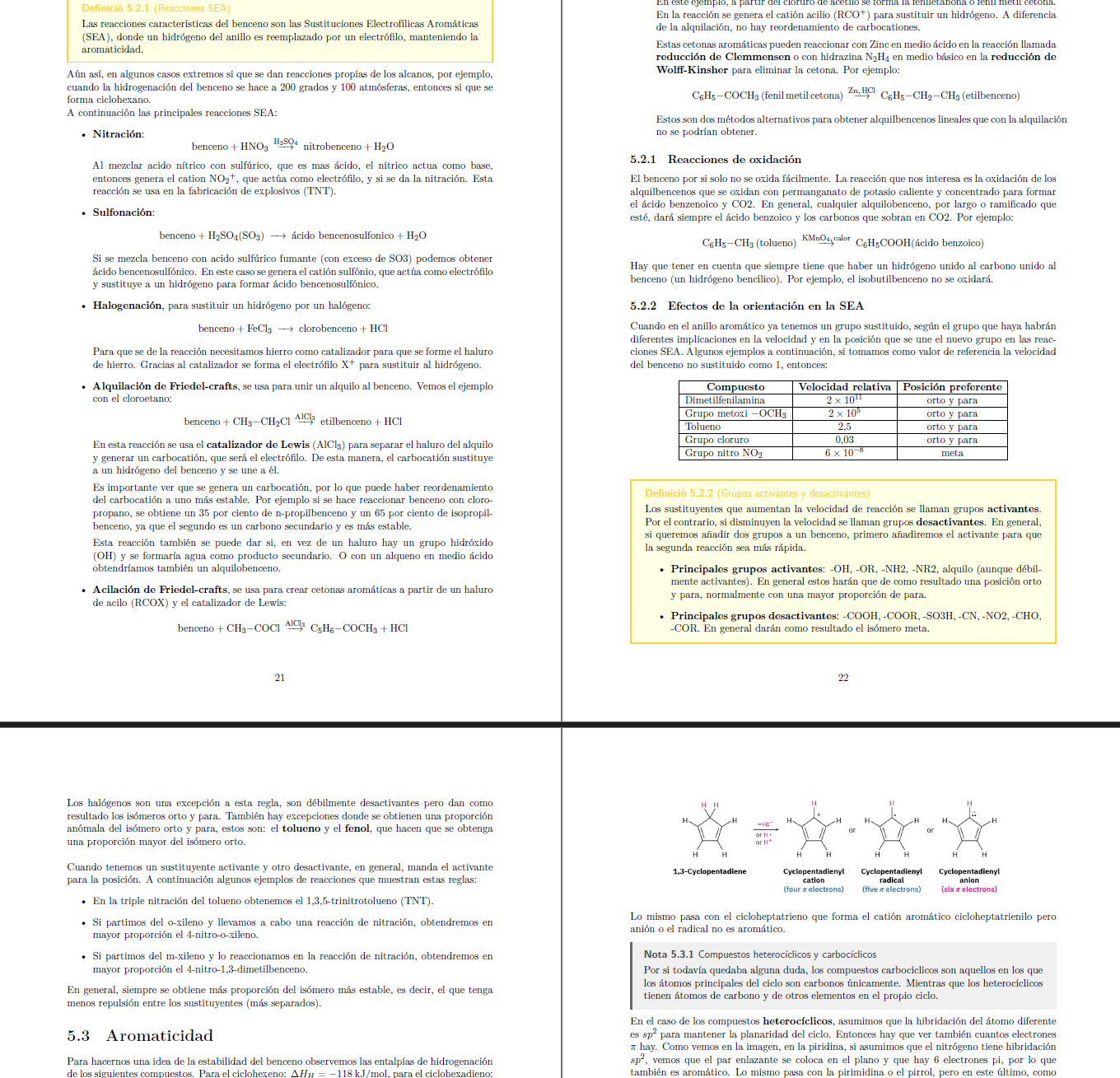 Sample of my organic chemistry notes